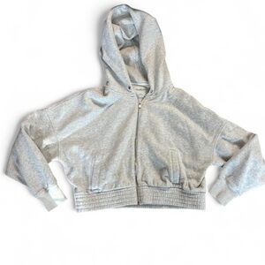 EUC Grey Abercrombie & Fitch zip up hoodie